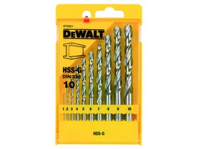 DeWalt HSS-G fúrószár készlet 10 db DeWalt HSS-G fúrószár készlet 10 db