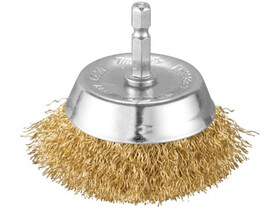 drótkefe csésze sárgaréz bevonattal 63mm 1/4˝ drótkefe csésze sárgaréz bevonattal 63mm 1/4˝