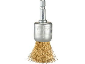 drótkefe sárgaréz bevonattal 12mm 1/4˝ drótkefe sárgaréz bevonattal 12mm 1/4˝
