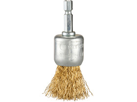 drótkefe sárgaréz bevonattal 24mm 1/4˝ drótkefe sárgaréz bevonattal 24mm 1/4˝