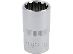 Kép: Dugokulcsfej 16 mm 12 hajtas 12 szog 12PT krom-vanadium normal.webp