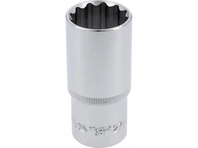 Dugokulcsfej 30 mm 12 negyszog hajtas 12 szogletu bi-hex Cr-V Kép: Dugokulcsfej 30 mm 12 negyszog hajtas 12 szogletu bi-hex Cr-V.webp