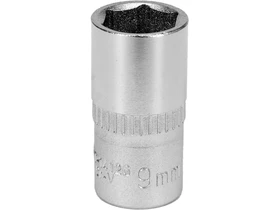 Dugokulcsfej 9 mm 14 63 mm negyszog 6 lapu Cr-V rovid Kép: Dugokulcsfej 9 mm 14 63 mm negyszog 6 lapu Cr-V rovid.webp