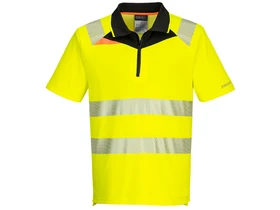 DX4 Hi-Vis Zip Polo Shirt S/S DX4 Hi-Vis Zip Polo Shirt S/S
