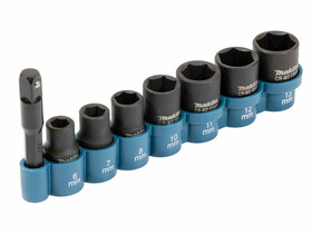 Makita 8 darabos gépi dugókulcs készlet 1/2 inch CR-MO Makita 8 darabos gépi dugókulcs készlet 1/2 inch CR-MO
