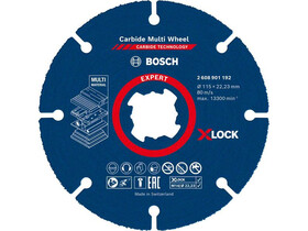 EXPERT X-LOCK Karbid Multi vágótárcsa , 115 x 22,23 mm, X-LOCK