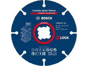 EXPERT X-LOCK Karbid Multi vágótárcsa , 125 x 22,23 mm, X-LOCK