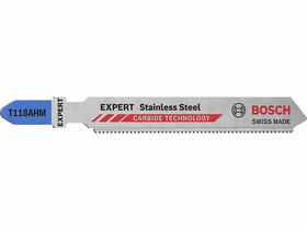 EXPERT T 118 AHM Stainless Steel keményfém fogazású szúrófűrészlap, Anyagvastagság: 1,5-3 mm, Méret EXPERT T 118 AHM Stainless Steel keményfém fogazású szúrófűrészlap, Anyagvastagság: 1,5-3 mm, Méret