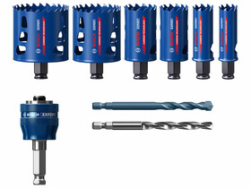 EXPERT Tough Material körkivágú készlet, 9 részes , 22, 25, 35, 51, 60, 68 mm, 1 db HSS-G központo EXPERT Tough Material körkivágú készlet, 9 részes , 22, 25, 35, 51, 60, 68 mm, 1 db HSS-G központo