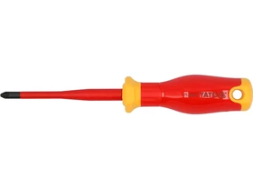 Extra vekony szigetelt Pozidriv csavarhuzo PZ2 x 100 mm Kép: Extra vekony szigetelt Pozidriv csavarhuzo PZ2 x 100 mm.webp