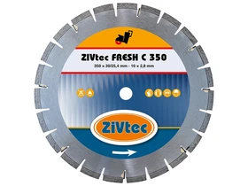 ZIVtec PRO FC350 gyémánt vágótárcsa 350 x 25,4 mm ZIVtec PRO FC350 gyémánt vágótárcsa 350 x 25,4 mm