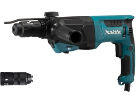 Makita HR2670FT elektromos fúró-vésõkalapács 3 J | Betonban: 26 mm | 2,7 kg | 800 W | SDS-Plus | Kartondobozban Makita HR2670FT elektromos fúró-vésõkalapács 3 J | Betonban: 26 mm | 2,7 kg | 800 W | SDS-Plus | Kartondobozban