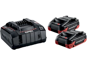 Metabo Basic-Set akkumulátor és töltő szett 2 x LiHDX 4.0 Ah ASC145 Metabo Basic-Set akkumulátor és töltő szett 2 x LiHDX 4.0 Ah ASC145