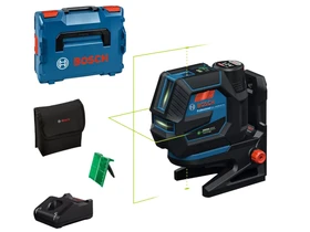 Bosch GCL 12V-50-22 CG pont- és vonallézer RM20 + 1x2Ah + GAL 12V-40 + L-Boxx Bosch GCL 12V-50-22 CG pont- és vonallézer RM20 + 1x2Ah + GAL 12V-40 + L-Boxx