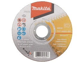 Makita Inox vágókorong 115x1 mm Makita Inox vágókorong 115x1 mm