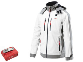 Flex TJ White 10.8/18.0 XL Men fűthető kabát + PS 10.8/18.0 átalakító Flex TJ White 10.8/18.0 XL Men fűthető kabát + PS 10.8/18.0 átalakító
