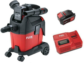 Flex VC 6 L MC 18.0/5.0 Set akkus porszívó szállító alappal Flex VC 6 L MC 18.0/5.0 Set akkus porszívó szállító alappal