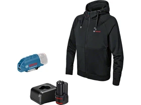 Kép: GHJ 1218V XA Kapucnis pulover XL GAA 12V-21 adapterrel 1x 20 Ah akkuval GAL 12V-20 toltovel kartondobozban.webp