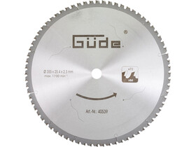 Güde 400x370x8 mm körfűrészlap fémhez Güde 400x370x8 mm körfűrészlap fémhez