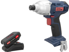 Güde BSS 18 1/4-0 akkus ütvecsavarozó + LGAP 18-3020 akkumulátor és töltő szett Güde BSS 18 1/4-0 akkus ütvecsavarozó + LGAP 18-3020 akkumulátor és töltő szett