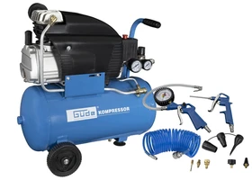 Güde 231/10/24 elektromos dugattyús kompresszor Beszívott levegő: 206 l/perc | 24 l | 0 - 10 bar | 230 V