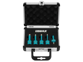 Gyemantfuro keszlet sarokcsiszolohoz 5 reszes 6-8-10-12mm adapter furogephez Kép: Gyemantfuro keszlet sarokcsiszolohoz 5 reszes 6-8-10-12mm adapter furogephez.webp