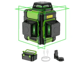 Huepar HM03CG zöld vonallézer Hatósugár jelfogóval: 0 - 60 m Huepar HM03CG zöld vonallézer Hatósugár jelfogóval: 0 - 60 m