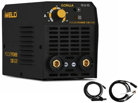 Iweld GORILLA POCKETPOWER 130 bevontelektródás inverteres hegesztőgép 20 - 120 A | 230 V Iweld GORILLA POCKETPOWER 130 bevontelektródás inverteres hegesztőgép 20 - 120 A | 230 V