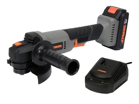 Sthor 78091 akkus sarokcsiszoló 20 V, 125 mm + 2 Ah akku + töltő