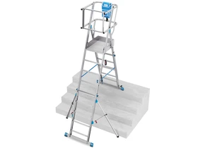 Krause teleszkópos dobogós létra 9 fokos | Dobogó magasság: 1,3 - 2,35 m | Alumínium Krause teleszkópos dobogós létra 9 fokos | Dobogó magasság: 1,3 - 2,35 m | Alumínium