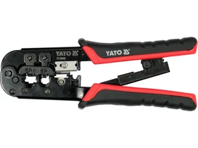 Krimpelo fogo UTP halozati RJ45 es telefon RJ11 csatlakozokhoz YATO Kép: Krimpelo fogo UTP halozati RJ45 es telefon RJ11 csatlakozokhoz YATO.webp