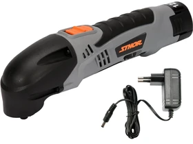 Sthor 78123 akkus multifunkciós gép rezgő 12 V + 1,5 Ah akku + töltő