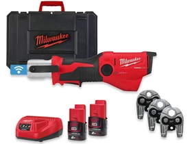 Milwaukee M12ONEHPT-202C akkus csőprés Compact | 12 V | 35 - 40 mm | 19 kN | Szénkefementes | 2 x 2 Ah akku + töltő | Kofferben Milwaukee M12ONEHPT-202C akkus csőprés Compact | 12 V | 35 - 40 mm | 19 kN | Szénkefementes | 2 x 2 Ah akku + töltő | Kofferben