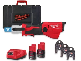 Milwaukee M12ONEHPT-202CTH-SET akkus csőprés Compact | 12 V | 35 - 40 mm | 19 kN | Szénkefementes | 2 x 2 Ah akku + töltő | Kofferben Milwaukee M12ONEHPT-202CTH-SET akkus csőprés Compact | 12 V | 35 - 40 mm | 19 kN | Szénkefementes | 2 x 2 Ah akku + töltő | Kofferben