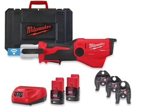 Milwaukee M12ONEHPT-202CU-SET akkus csőprés Compact | 12 V | 35 - 40 mm | 19 kN | Szénkefementes | 2 x 2 Ah akku + töltő | Kofferben Milwaukee M12ONEHPT-202CU-SET akkus csőprés Compact | 12 V | 35 - 40 mm | 19 kN | Szénkefementes | 2 x 2 Ah akku + töltő | Kofferben