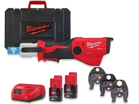 Milwaukee M12ONEHPT-202CV-SET akkus csőprés Compact | 12 V | 35 - 40 mm | 19 kN | Szénkefementes | 2 x 2 Ah akku + töltő | Kofferben Milwaukee M12ONEHPT-202CV-SET akkus csőprés Compact | 12 V | 35 - 40 mm | 19 kN | Szénkefementes | 2 x 2 Ah akku + töltő | Kofferben