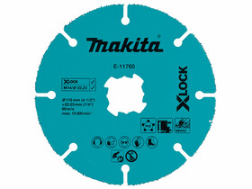 Makita 115 mm-es karbid vágókorong X-LOCK Makita 115 mm-es karbid vágókorong X-LOCK