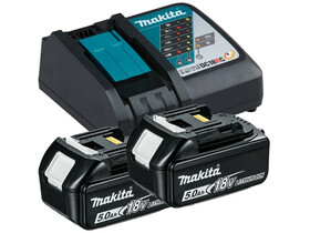 Makita 2x BL1850 akku + DC18RC töltő Makita