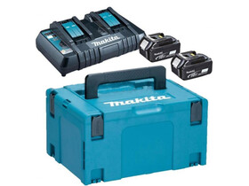 Makita 2xBL1840+DC18RD+MakPac3 akkumulátor és töltő szett