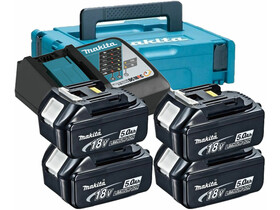 Makita 4 db BL1850 akku+1 db DC18RC töltő Makita