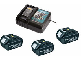 Makita BL1830 3,0 Ah akkumulátor (3db) + DC18RC töltő Makita BL1830 + DC18RC