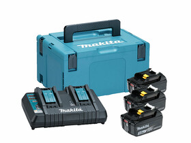 Makita BL1830B 3,0 Ah akkumulátor (3db) + DC18RD töltő + Makpac szett Makita