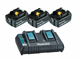 Makita BL1850B 5,0 Ah akkumulátor (3db) + DC18RD töltő Makita