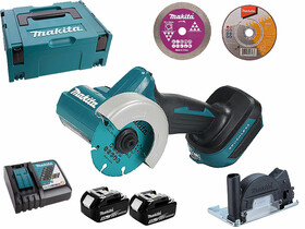 Makita DMC300RTJ 18V LXT BL AFT 76 mm akkus sarokcsiszoló 2 x 5,0 Ah Makita DMC300RTJ 18V LXT BL AFT 76 mm akkus sarokcsiszoló 2 x 5,0 Ah