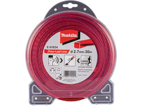 Makita E-01834 2.7 mm x 30 m-es piros négyszögletes damil fűkaszához