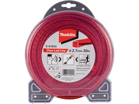 Makita E-01834 2.7 mm x 30 m-es piros négyszögletes damil fűkaszához Makita E-01834 2.7 mm x 30 m-es piros négyszögletes damil fűkaszához