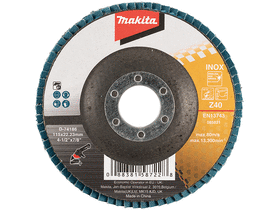 Makita INOX 115 mm K40 lamellás csiszolótárcsa Makita INOX 115 mm K40 lamellás csiszolótárcsa