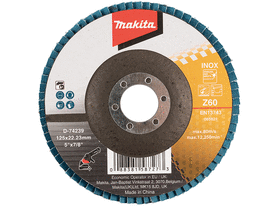 Makita INOX 125 mm K60 lamellás csiszolótárcsa Makita INOX 125 mm K60 lamellás csiszolótárcsa