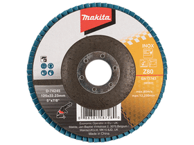 Makita INOX 125 mm K80 lamellás csiszolótárcsa Makita INOX 125 mm K80 lamellás csiszolótárcsa
