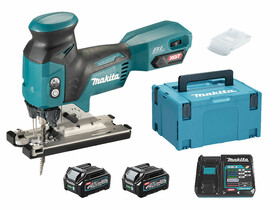 Makita JV001GD201 40Vmax XGT akkus dekopírfűrész 135 mm 2 x 2,5 Ah